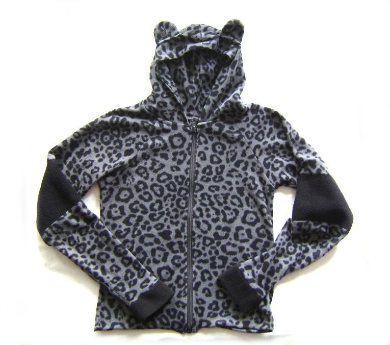hoodie fleece jas panther print gothic cosplay kawaii emo, Overige kleuren, Verzenden, Zo goed als nieuw, Maat 34 (XS) of kleiner