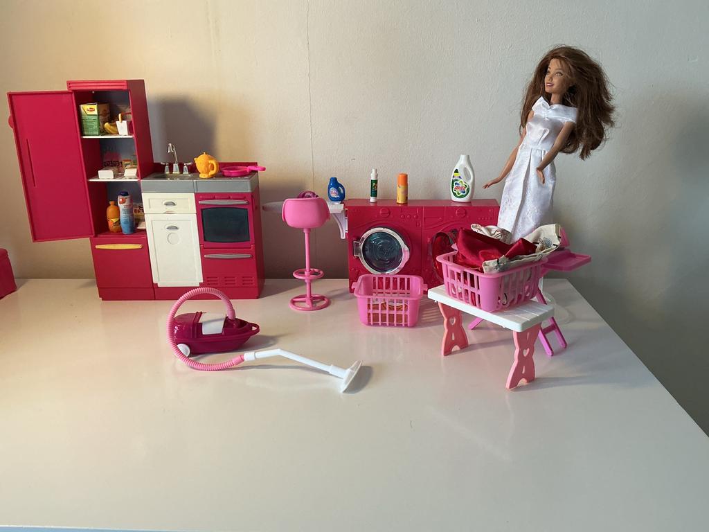 Barbie Keuken, Wasruimte & Accessoires., Ophalen of Verzenden, Zo goed als nieuw
