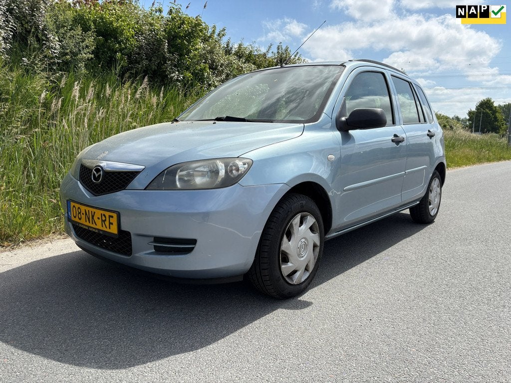 Mazda 2 Mazda 2 1.4 Exclusive | Automaat | 2003 | 114.480KM, Zwart, 4 cilinders, Blauw, Origineel Nederlands