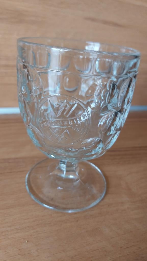 Vintage bierglazen Phoenix, Brouwerij Amersfoort, Ophalen of Verzenden, Zo goed als nieuw, Bierglas
