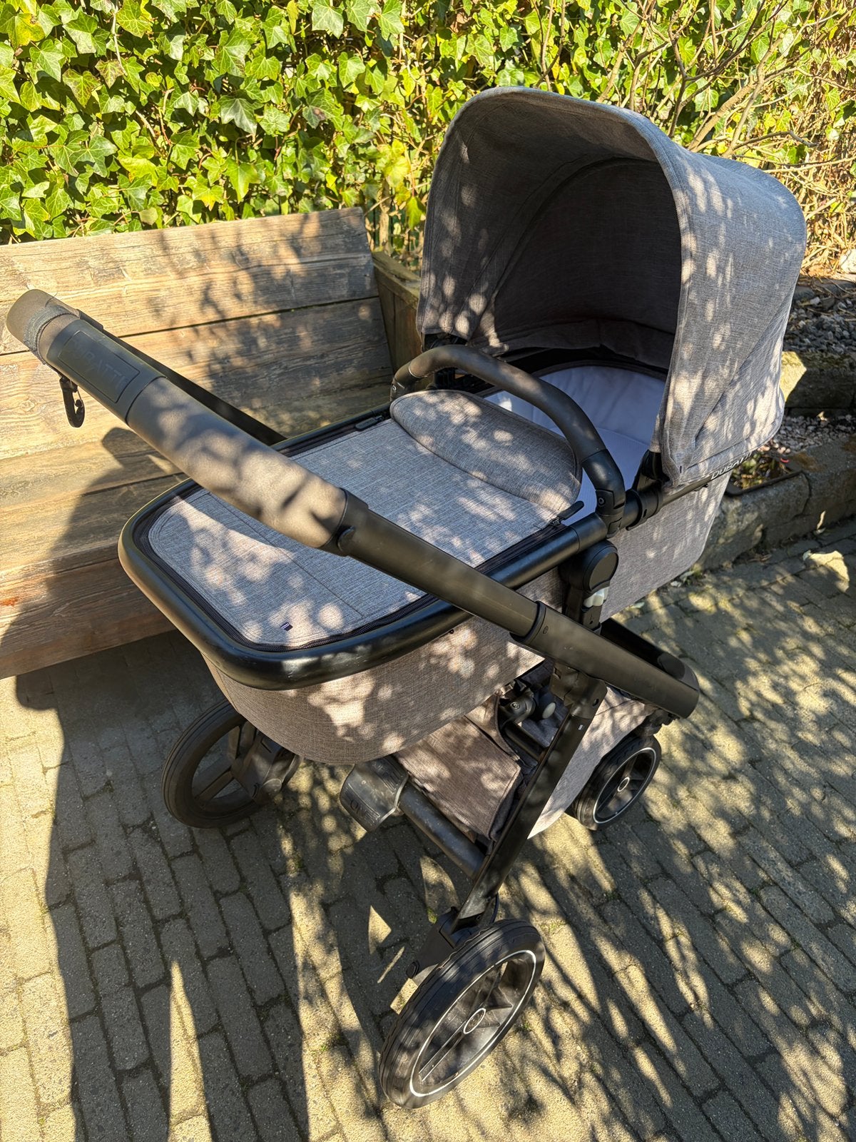 Dubatti One E3 kinderwagen met accesoires, Gebruikt, Verstelbare duwstang, Ophalen, Kinderwagen