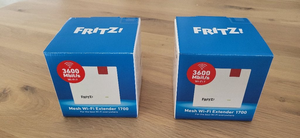 ++FRITZ!BOX WIFI EXTENDERS 1700 (2x) NIEUW!++, Ophalen of Verzenden, Nieuw, Fritz!