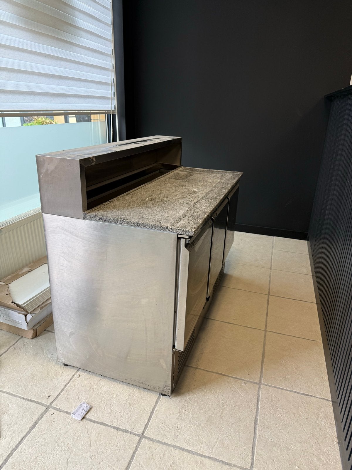 RVS Pizzawerkbank met Koeling - 3 Deuren, G-Line, Zakelijke goederen, Ophalen, Gebruikt, Koelen en Vriezen