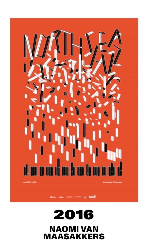 North Sea Jazz Festival 2016 artposter - Naomi van Maasakker, 50 – 75, Gebruikt, Oorspronkelijke maker, Ophalen of Verzenden