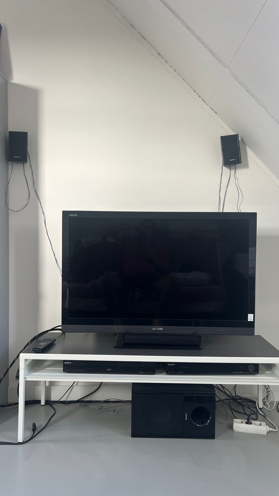 Sony audioset en Sharp TV, Ophalen, Gebruikt, 50 Hz, 100 cm of meer