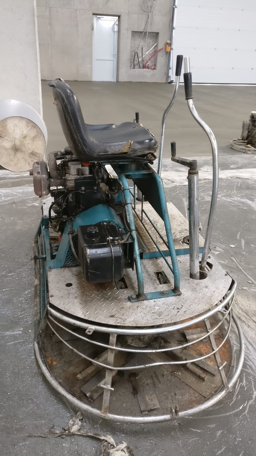 Schuurmachine, vlindermachine, betonvloeren, Ophalen