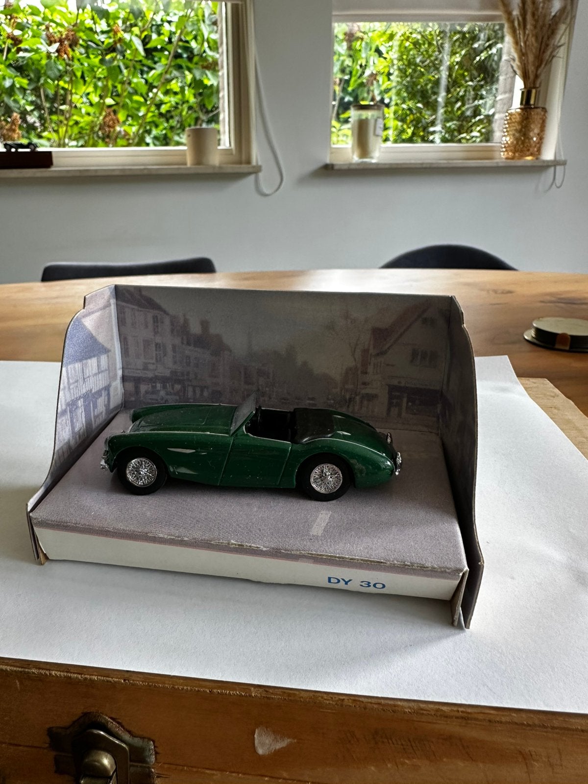 Dinky Toys DY-30 Austin Healey 100 BN2 1956 Groen., Ophalen of Verzenden