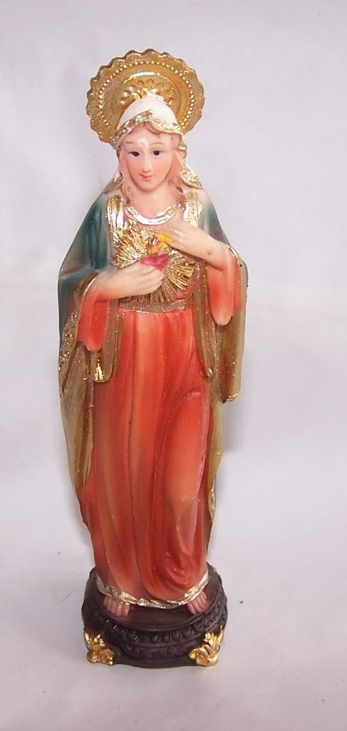 Beeldje heilige Maria. Polystone. H 14,5cm. Nwst., Ophalen of Verzenden, Nieuw, Religie