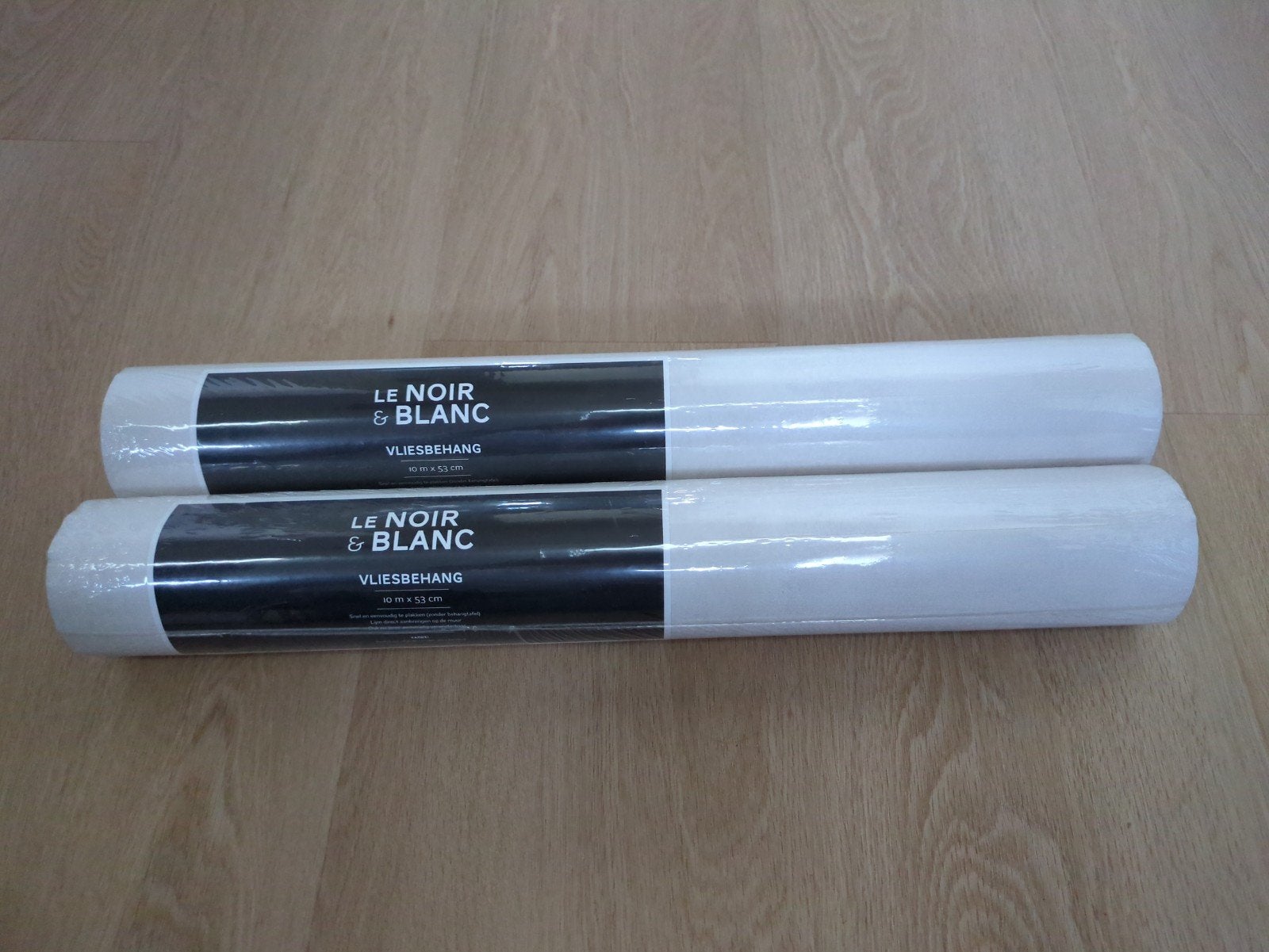 Le Noir & Blanc vliesbehang Uni Gebroken Wit, Ophalen, Wit, 10 tot 25 m², Overige merken
