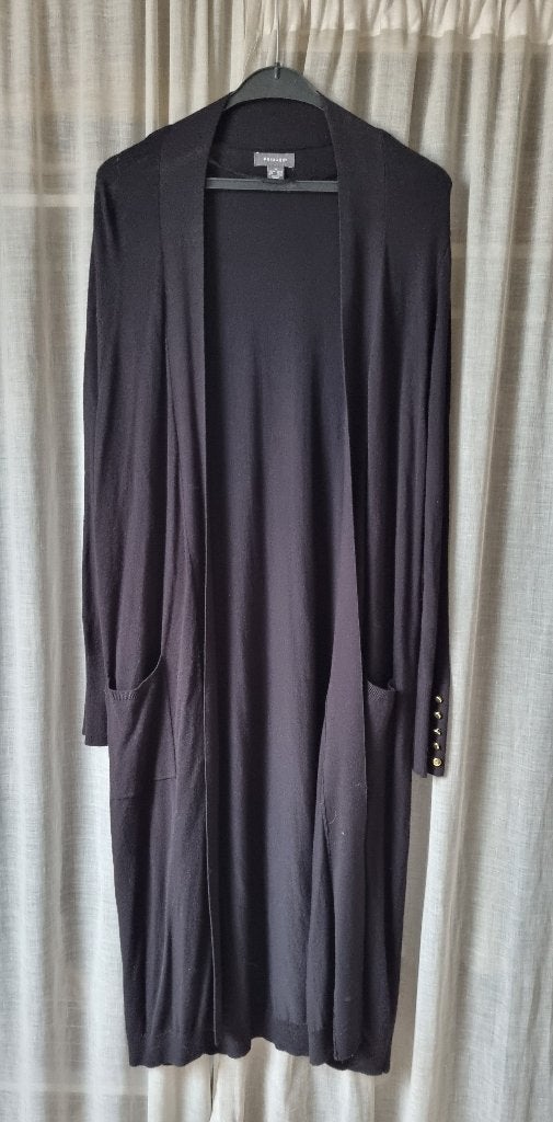 ZWART LANG VEST maat 46/48, Verzenden, Nieuw, Maat 46/48 (XL) of groter, Zwart