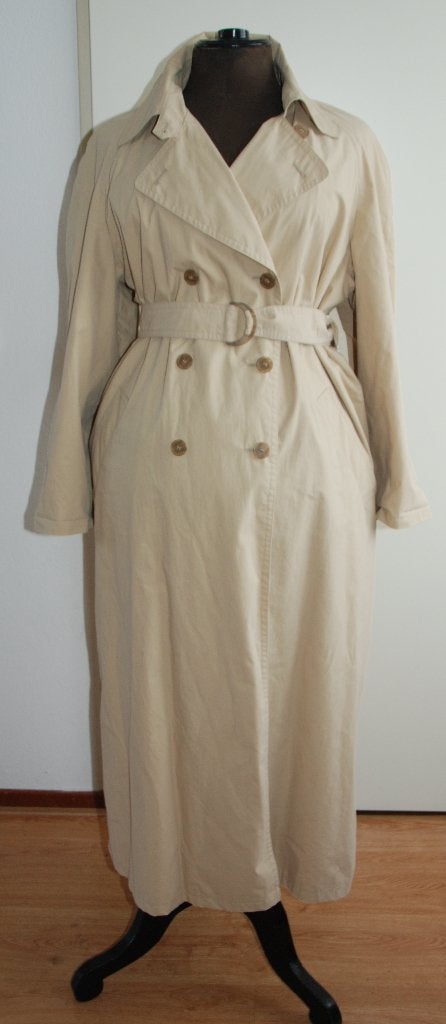 Mooie jas / trenchcoat van het merk Flick, maat 44, Verzenden, Zo goed als nieuw, Maat 42/44 (L), Beige