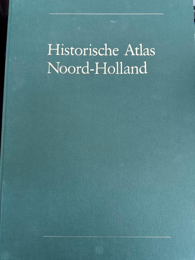 Historische Atlas Noord-Holland - Robas Producties 1989, Boeken, Ophalen, Overige atlassen, Zo goed als nieuw, 1800 tot 2000