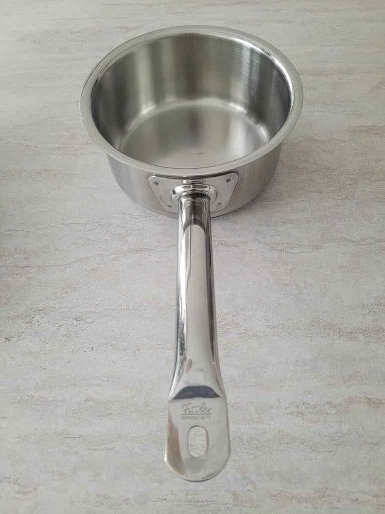 Fissler Steelpan, Ophalen of Verzenden, Gebruikt, Rvs, Pannenset