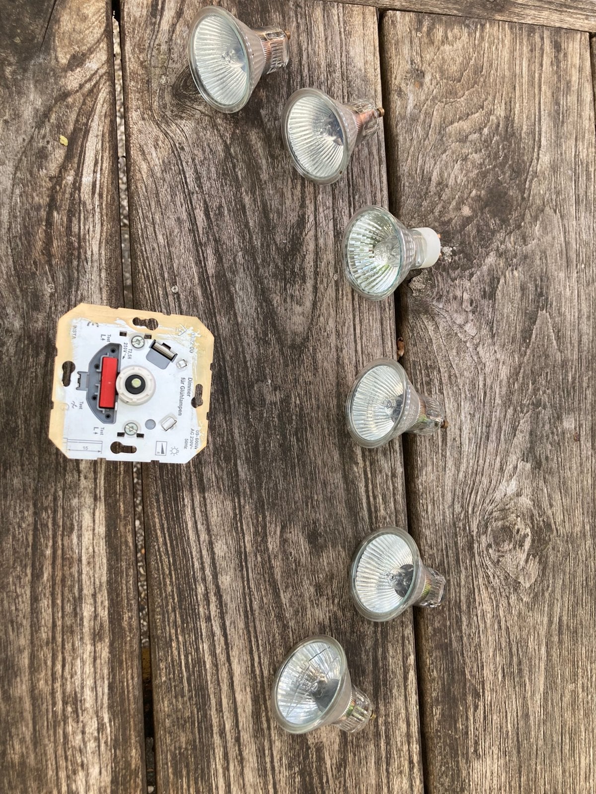 Halogeen spot lampjes 6stuks met dimmer, Ophalen, Halogeen, Gebruikt, GU10