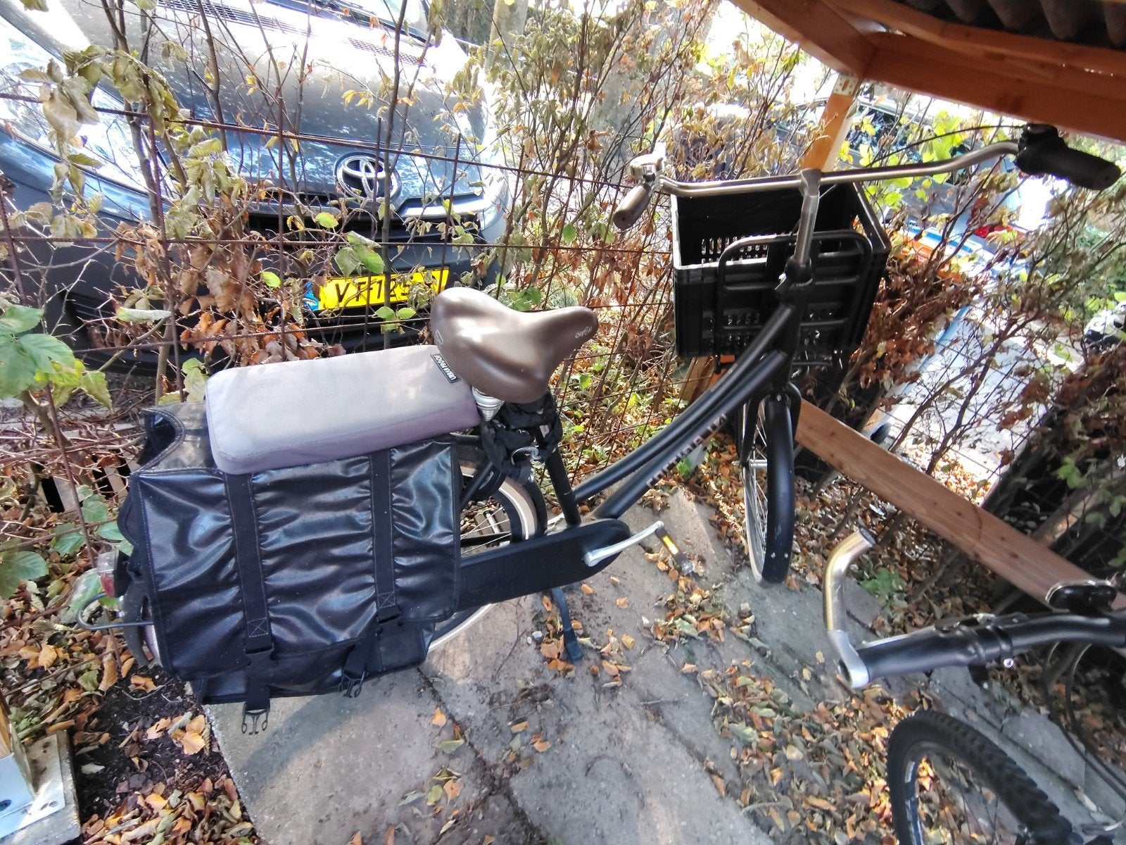 Cortina transportfiets 28 inch, 3 versnellingen, met kist, Terugtraprem, Versnellingen, 56 cm of meer, Zo goed als nieuw