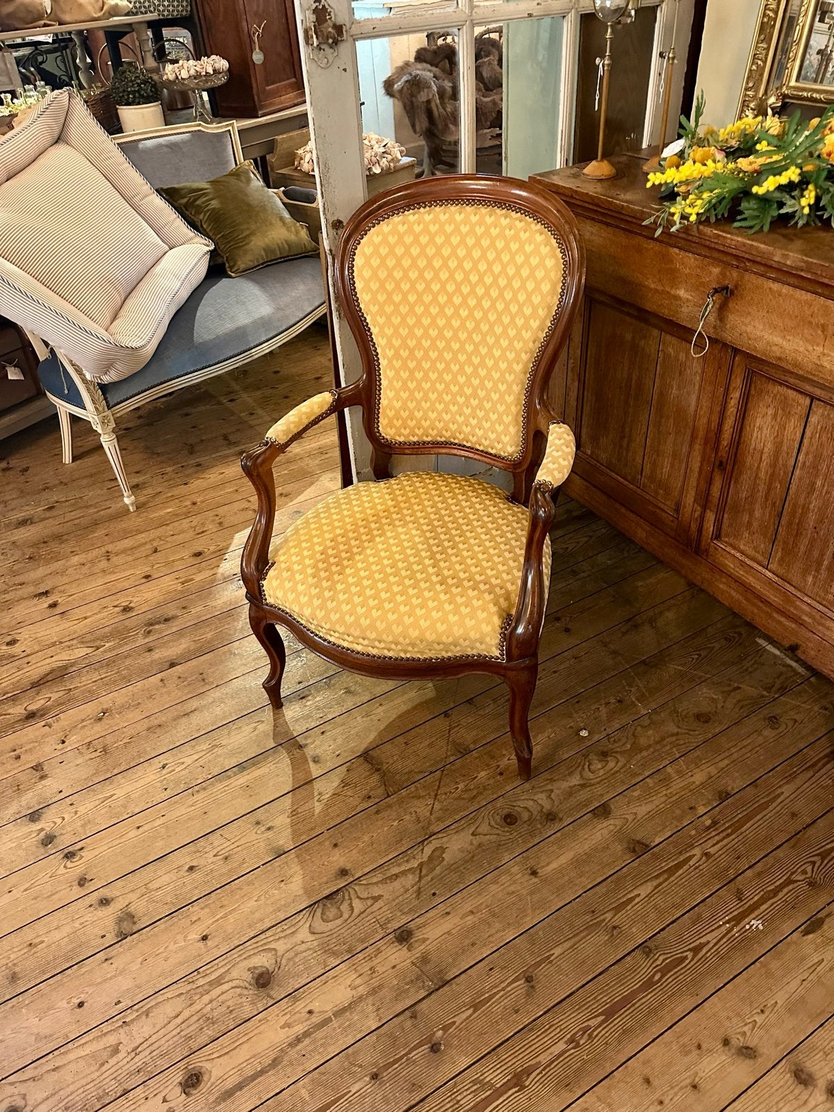 Antieke fauteuil engelse landelijke stijl, Ophalen
