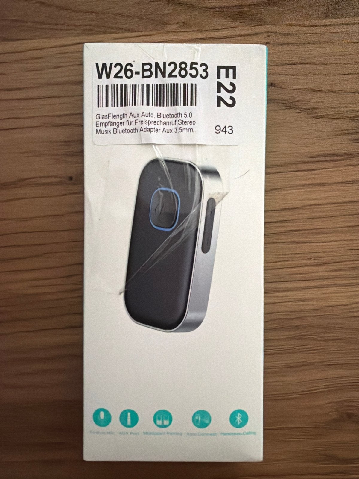 J22 Bluetooth receiver Aux Adapter, Ophalen of Verzenden, Nieuw