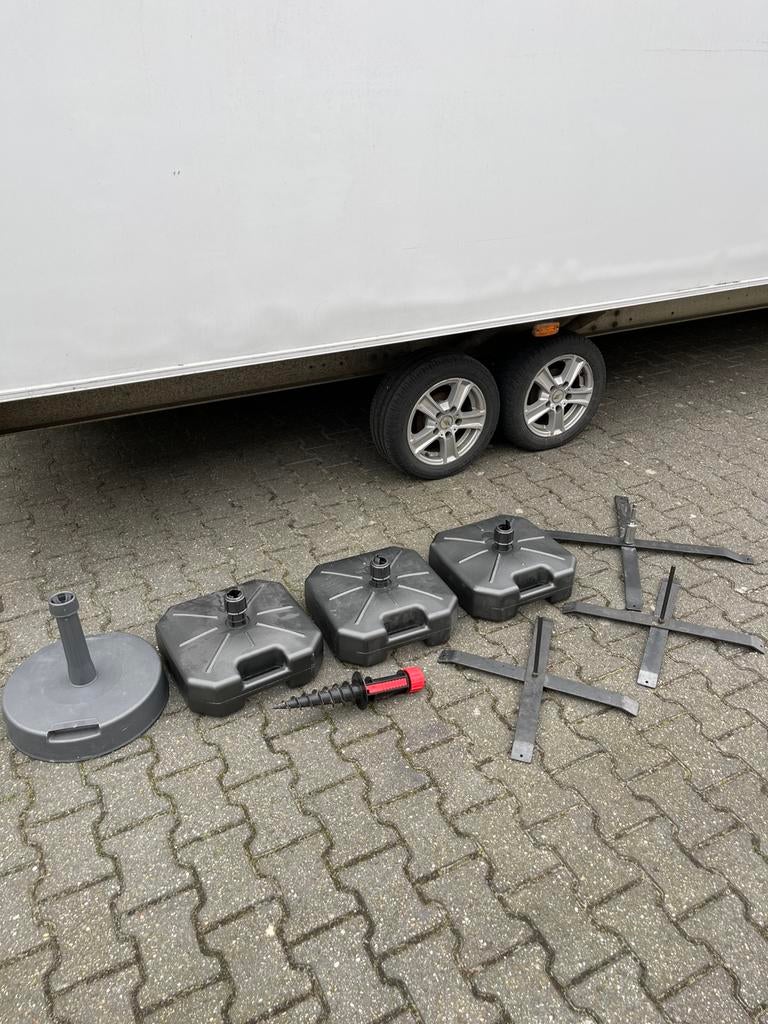 Houders voor banners of parasols, Tuin en Terras, Parasols, Ophalen, Zo goed als nieuw, Minder dan 1 meter, Parasolvoet