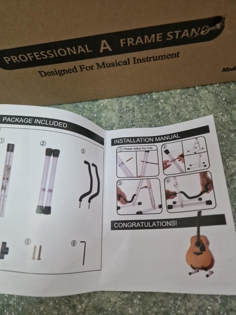 A-Frame Gitaarhouder, Ophalen of Verzenden, Nieuw, Instrumentstandaard, Gitaar