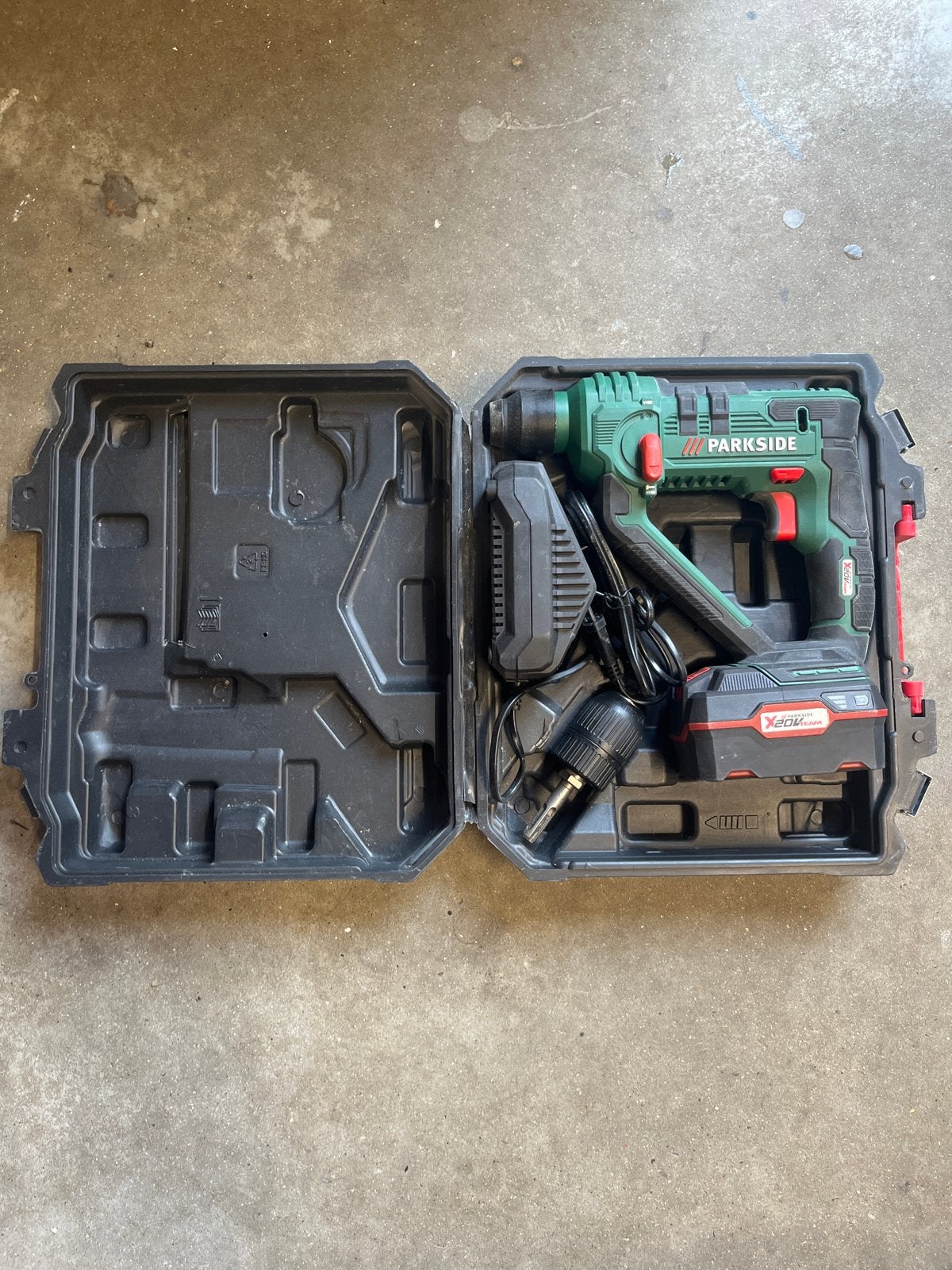 Parkside Klopboor machine  20Volt, Boormachine, 600 watt of meer, Ophalen of Verzenden, Zo goed als nieuw