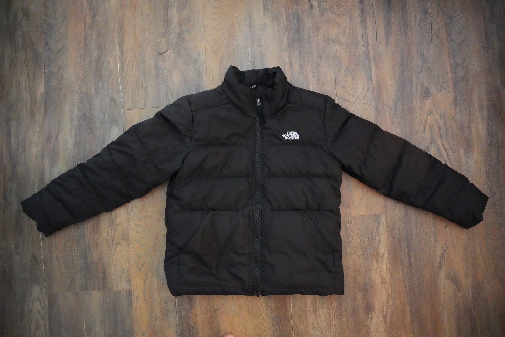 The North Face 550 kinderjas zwart maat XL – gedragen, Ophalen of Verzenden, Zo goed als nieuw, Maat 56/58 (XL), Zwart