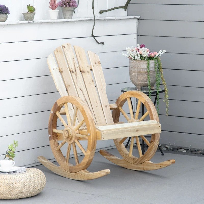 Houten Schommelstoel Adirondack Stijl Tuinstoel, Ophalen of Verzenden