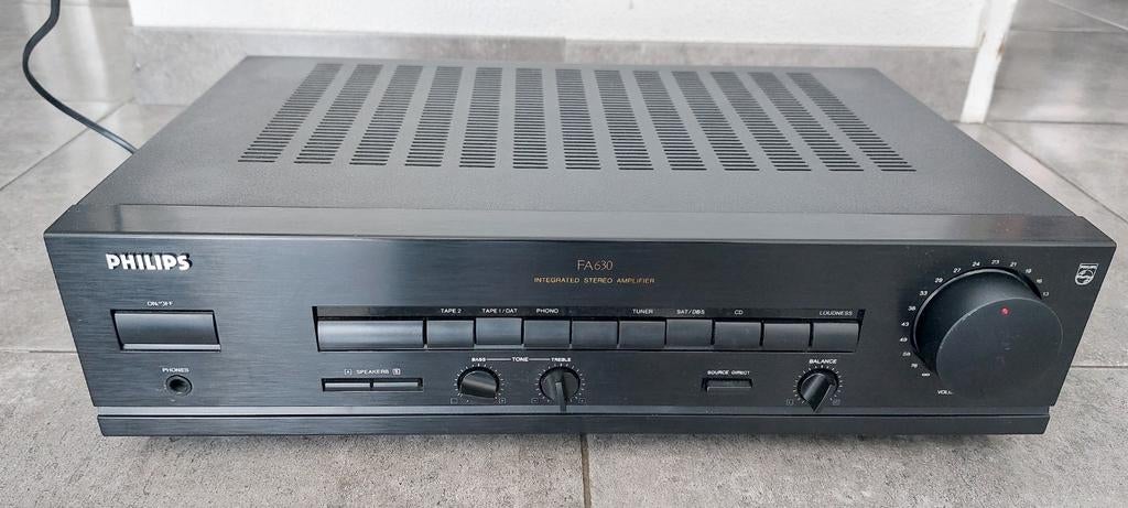 Philips integrated stereo amplifier FA630, Overige merken, Ophalen of Verzenden, Zo goed als nieuw, 120 watt of meer