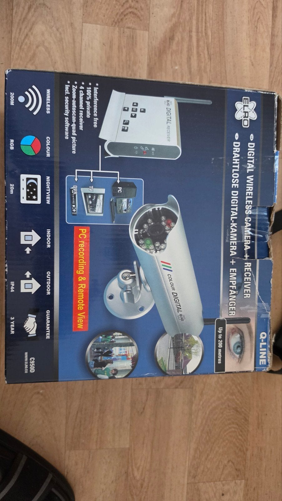 Elro Draadloze Digitale Camera + Ontvanger (Nieuw), Ophalen, Nieuw, Buitencamera
