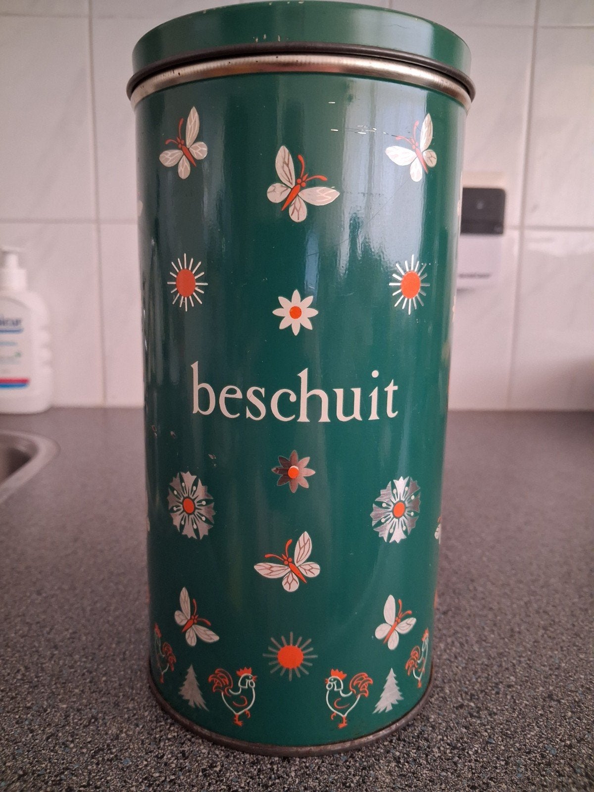 SPAR JUBILEUM BESCHUITBUS 25 JAAR DE SPAR 1932 - 1957, Verzamelen, Blikken, Ophalen of Verzenden, Zo goed als nieuw, Overige, Overige merken