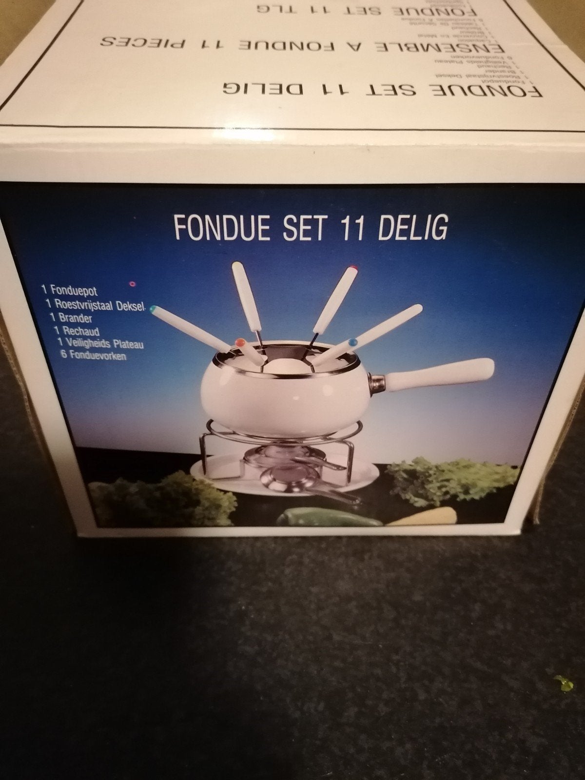 Splinternieuwe 11-delige fondue set, Ophalen of Verzenden, Nieuw, Brander, Fondueset