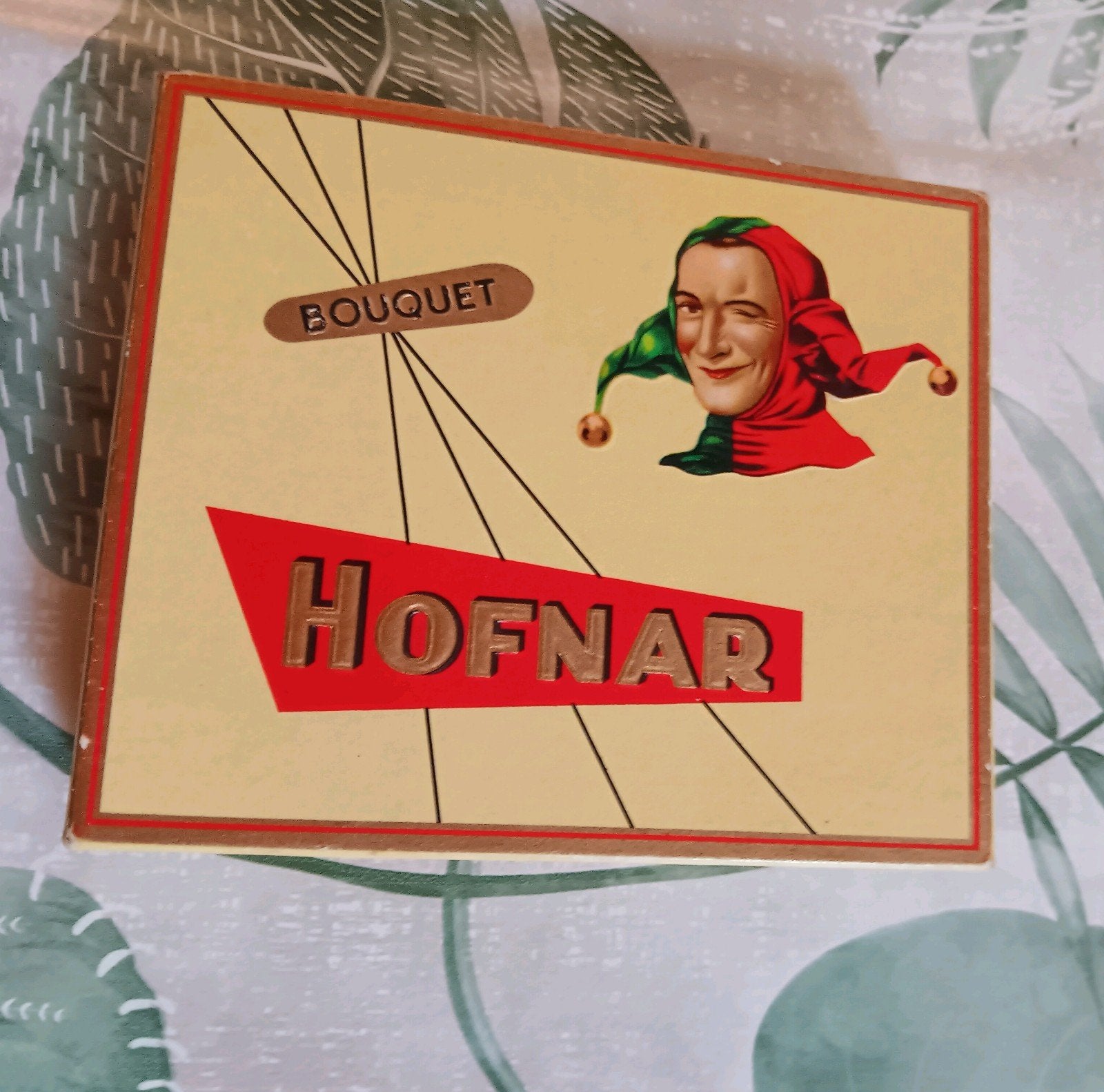 Hofnar Bouquet sigarendoos compleet antiek, Ophalen of Verzenden, Zo goed als nieuw, Tabaksdoos of Verpakking