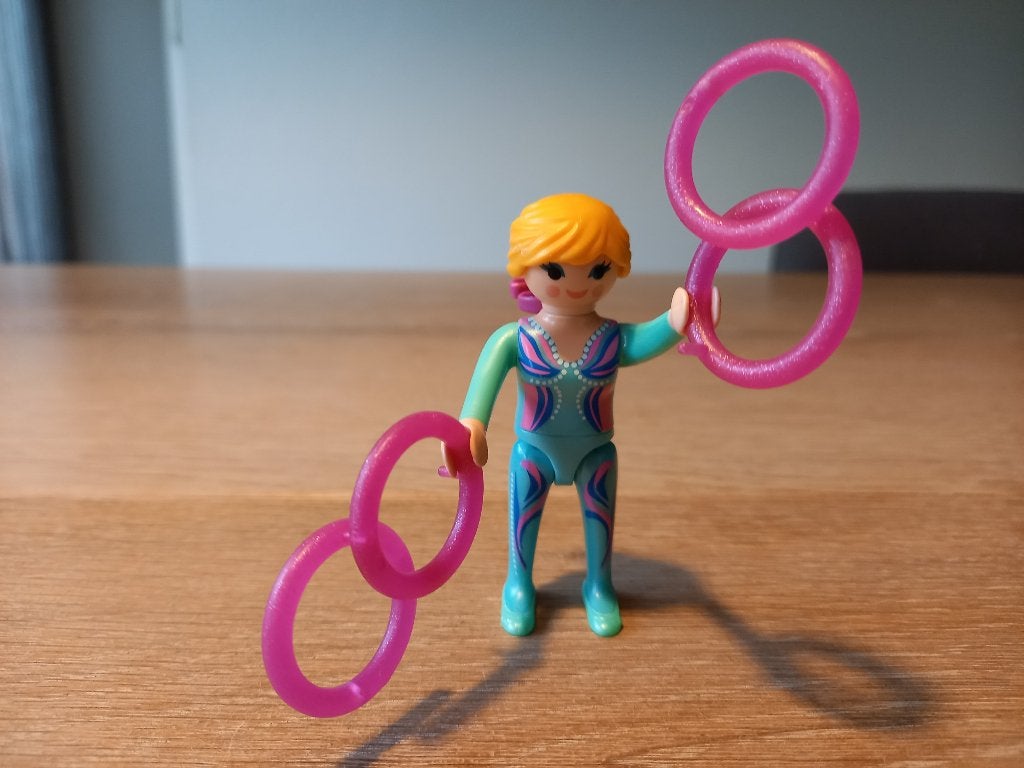 Playmobil Turnster met ringen - 6826 COMPLEET, Kinderen en Baby's, Ophalen of Verzenden, Zo goed als nieuw
