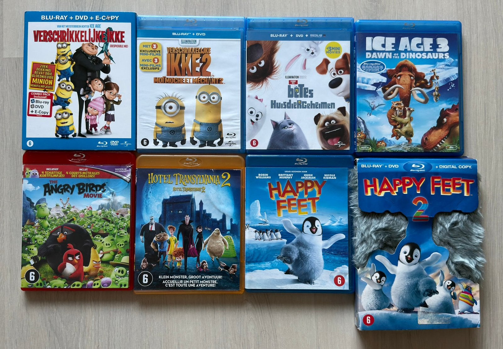 Blu-ray | Collectie van 8x animatie Blu-Ray’s | €30, Gebruikt, Inclusief extra's, Alle leeftijden, Nederlands
