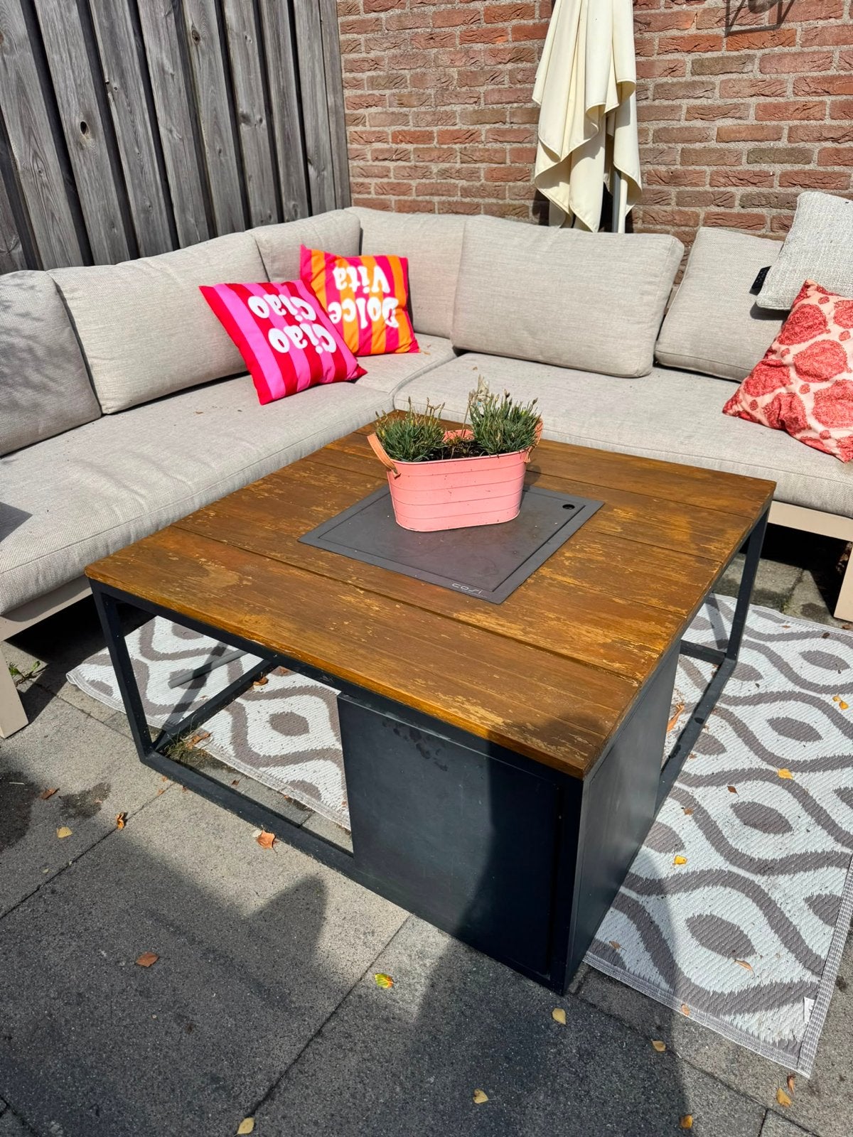 Cosi vuurtafel, Ophalen, Gebruikt, Bijzettafel, Tuinset