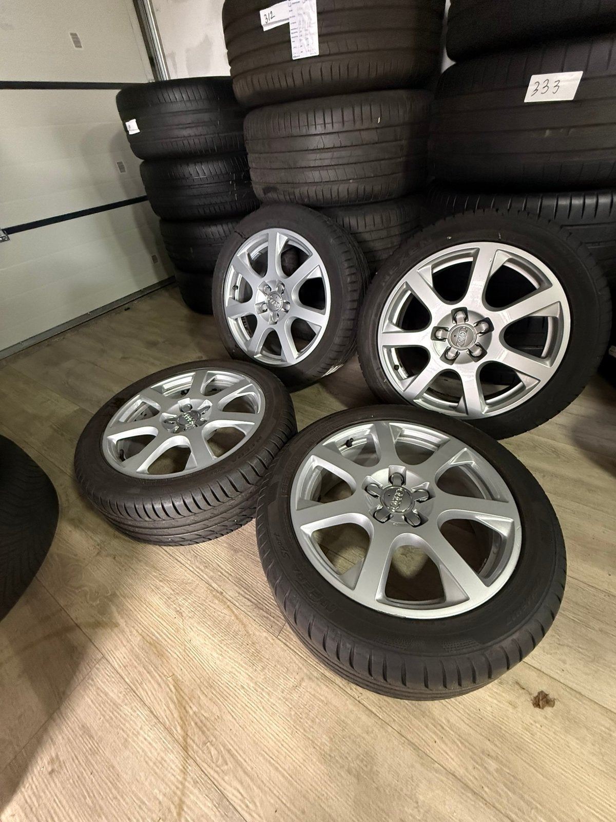 Origineel audi/zomer/a3/8L/5x112/zgan banden, Auto-onderdelen, Banden en Velgen, Audi, ----, Banden en Velgen, 17 inch