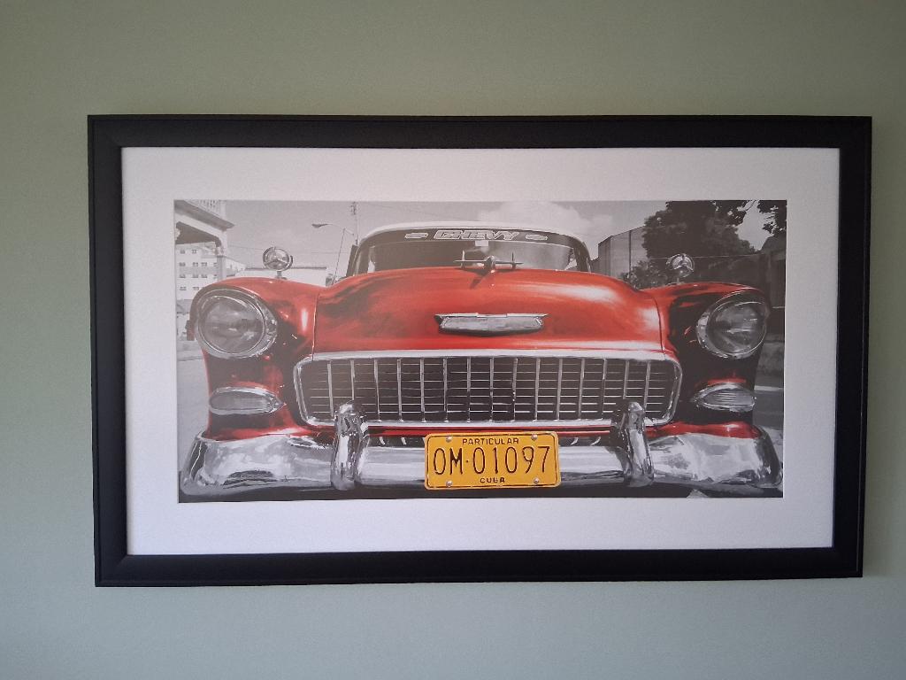 Cuba Car Poster, Ophalen, Deurposter of groter, Rechthoekig Liggend, Zo goed als nieuw