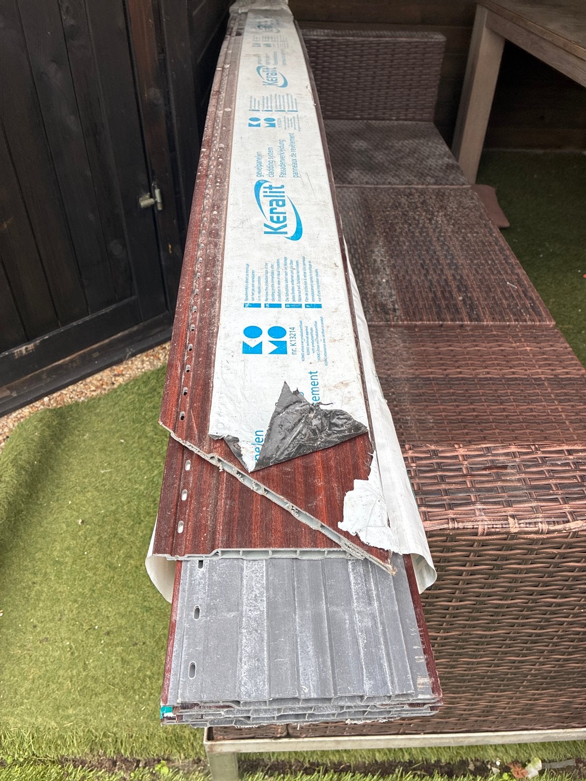 Keralit planken bruin 2,5m en 1,8m, Ophalen, Overige materialen, Gebruikt, Minder dan 20 mm