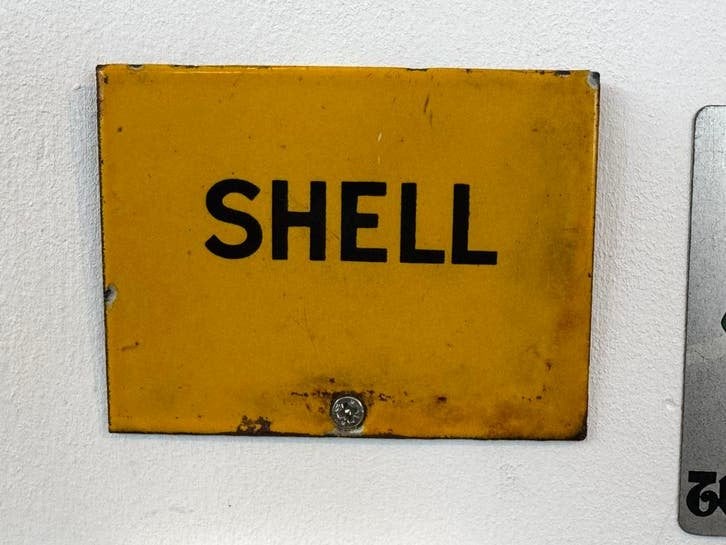 SHELL emaille reclame bordje, Ophalen of Verzenden