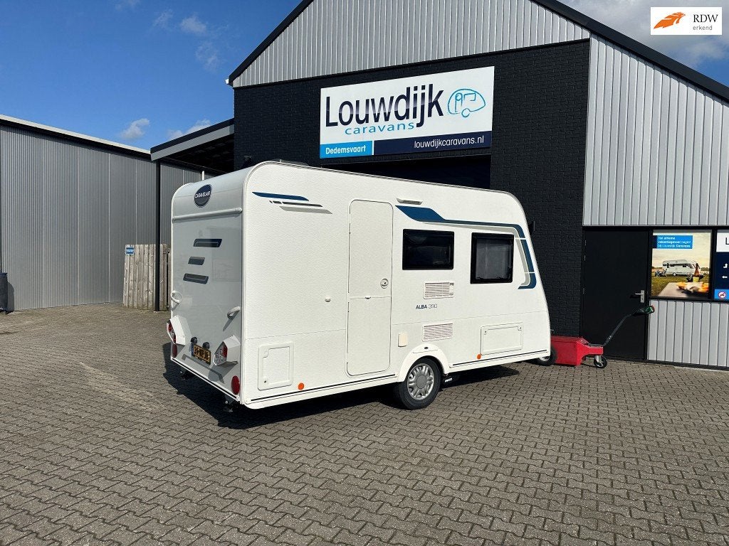 CARAVELAIR Alba 390 ’21 (Mover, Vastbed, 777kg), Caravans en Kamperen, Caravans, Vast bed, Bedrijf, 750 - 1000 kg, 5 tot 6 meter