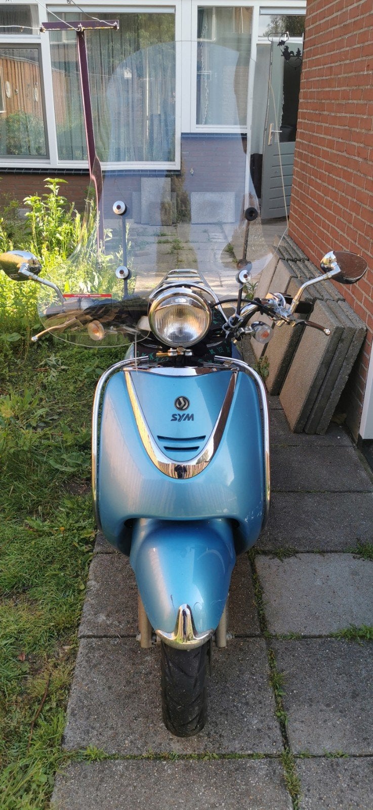 Sym Allo Scooter - Blauw, Goed Onderhouden, Fietsen en Brommers, Ophalen, Gebruikt, Benzine, Allo
