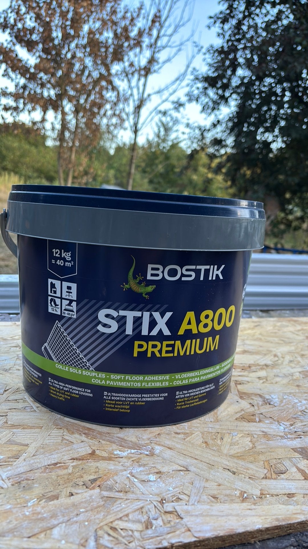 Bostik Stix A800 Premium PVC  en Vloerbedekkinglijm 12kg, Ophalen, Nieuw