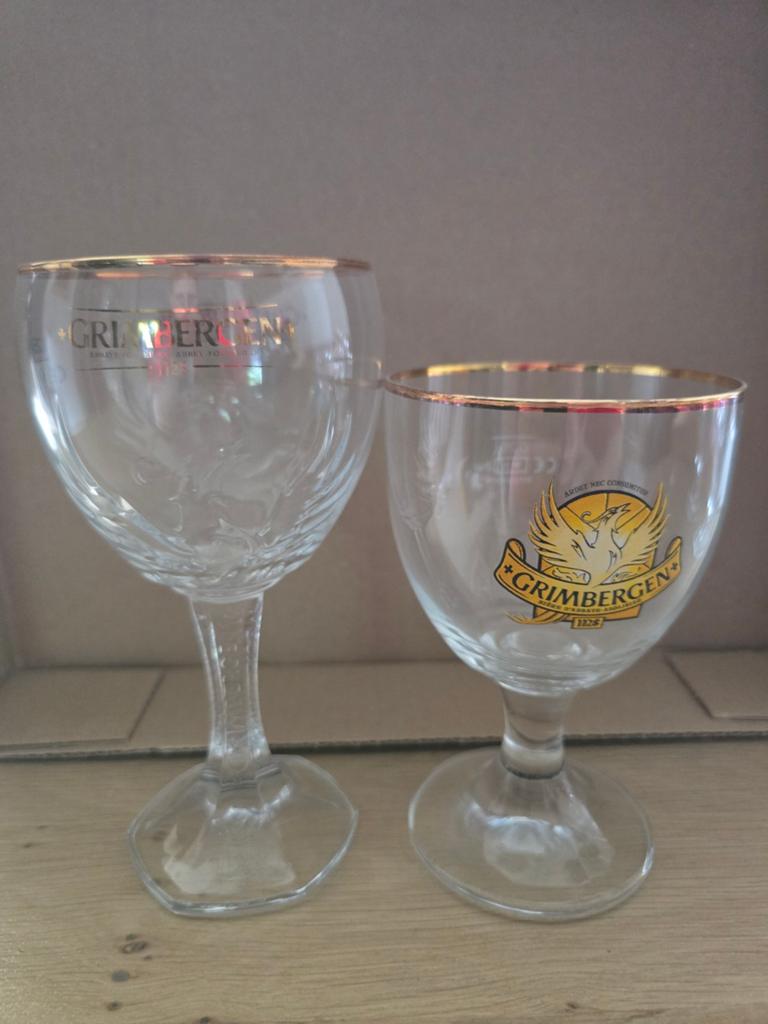 Grimbergen bierglazen, Ophalen, Nieuw, Bierglas