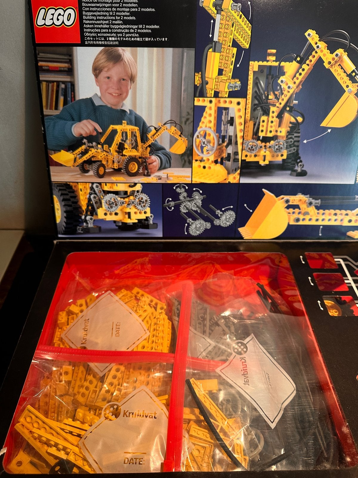 Lego 8862 Backhoe - Nieuwstaat, compleet uit 1989, Lego, Nieuw, Ophalen of Verzenden, Complete set