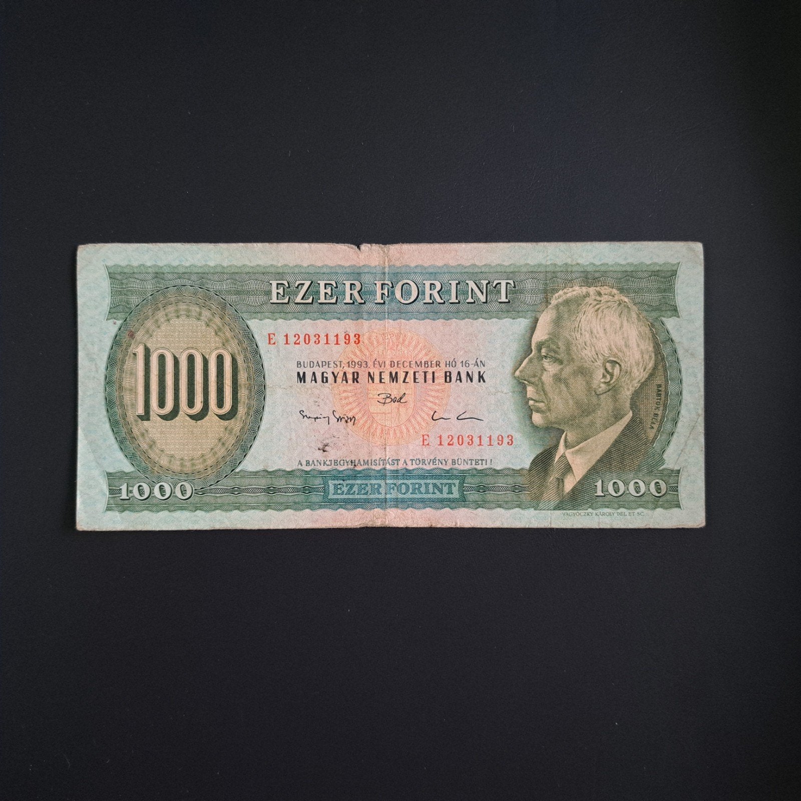 1000 forint Hongarije #033, Verzenden, Hongarije, Los biljet