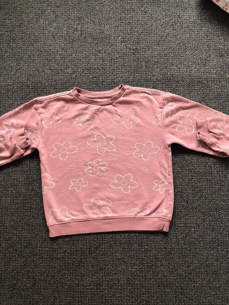 Leuke roze bloemen trui voor meiden voor 11-12 jarige, Gebruikt, Meisje, Trui of Vest, Ophalen of Verzenden