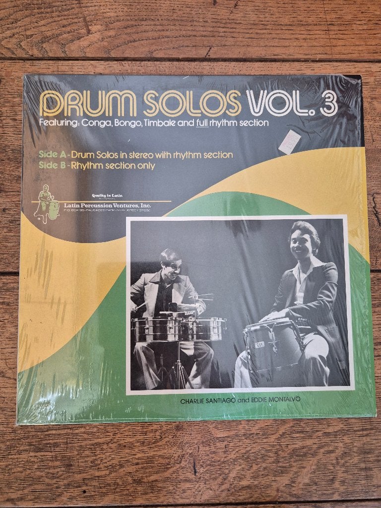 Drum Solos Vol 3 - Latin Percussion Ventures, Inclusief insert, Ophalen of Verzenden, Zo goed als nieuw, 12 inch