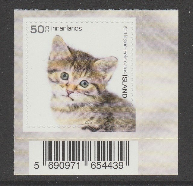 IJsland - jonge dieren, kitten, kat - pf, Ophalen of Verzenden, IJsland, Postfris