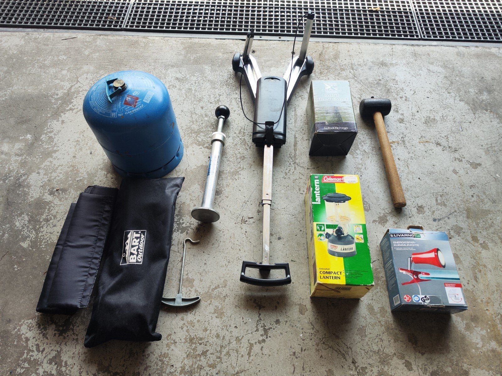 Camping spullen, Ophalen, Gebruikt
