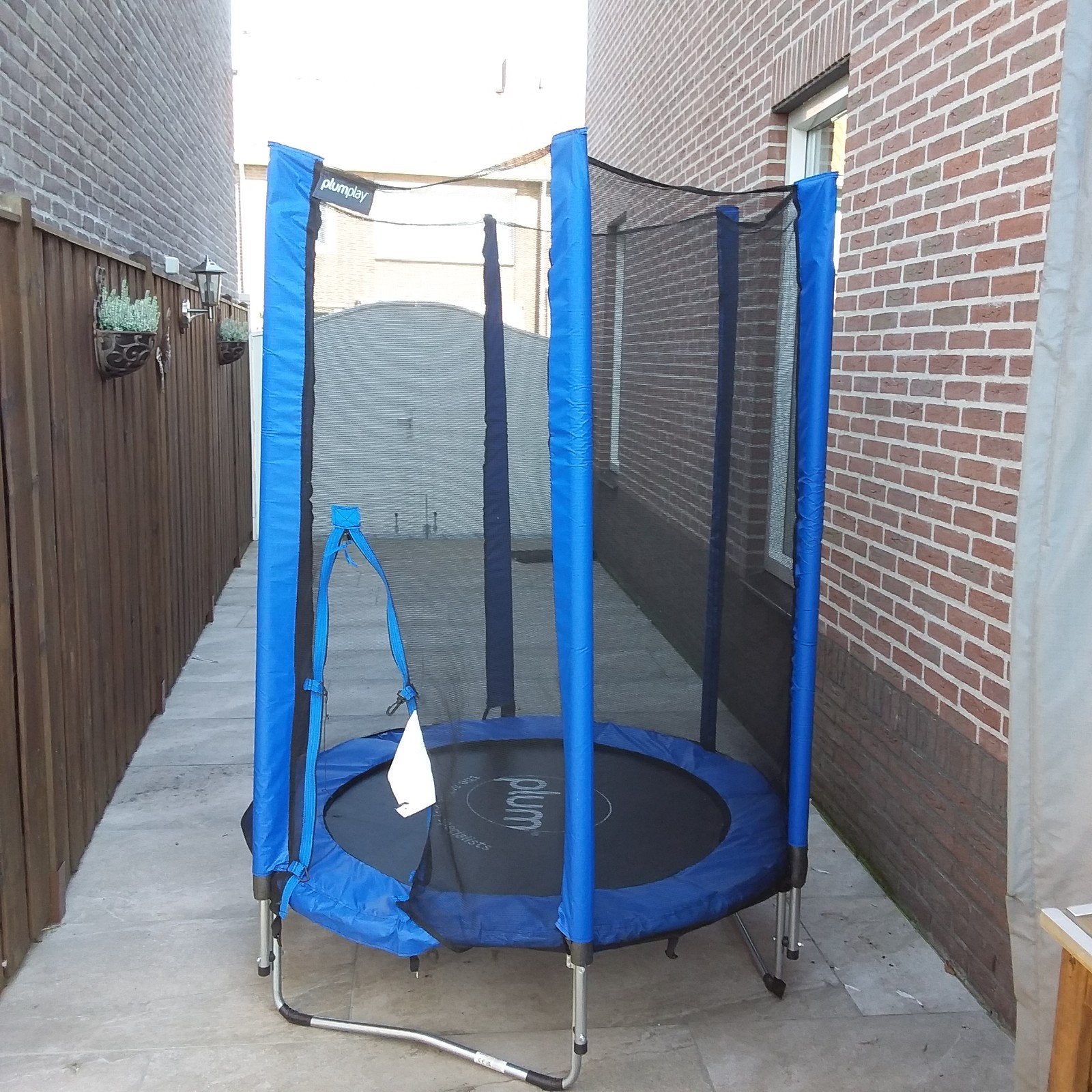 Plum Rond Trampoline Blauw met Veiligheidsnet, Ophalen, Gebruikt