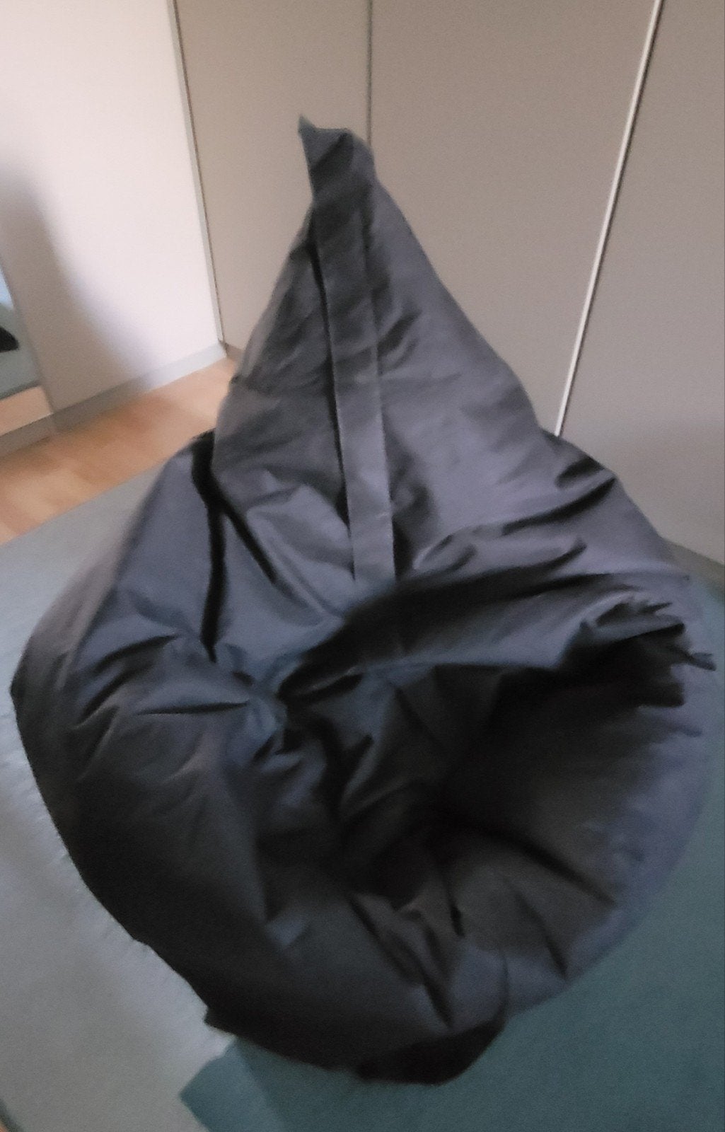 zwarte zitzak, Ophalen, Gebruikt, Zwart